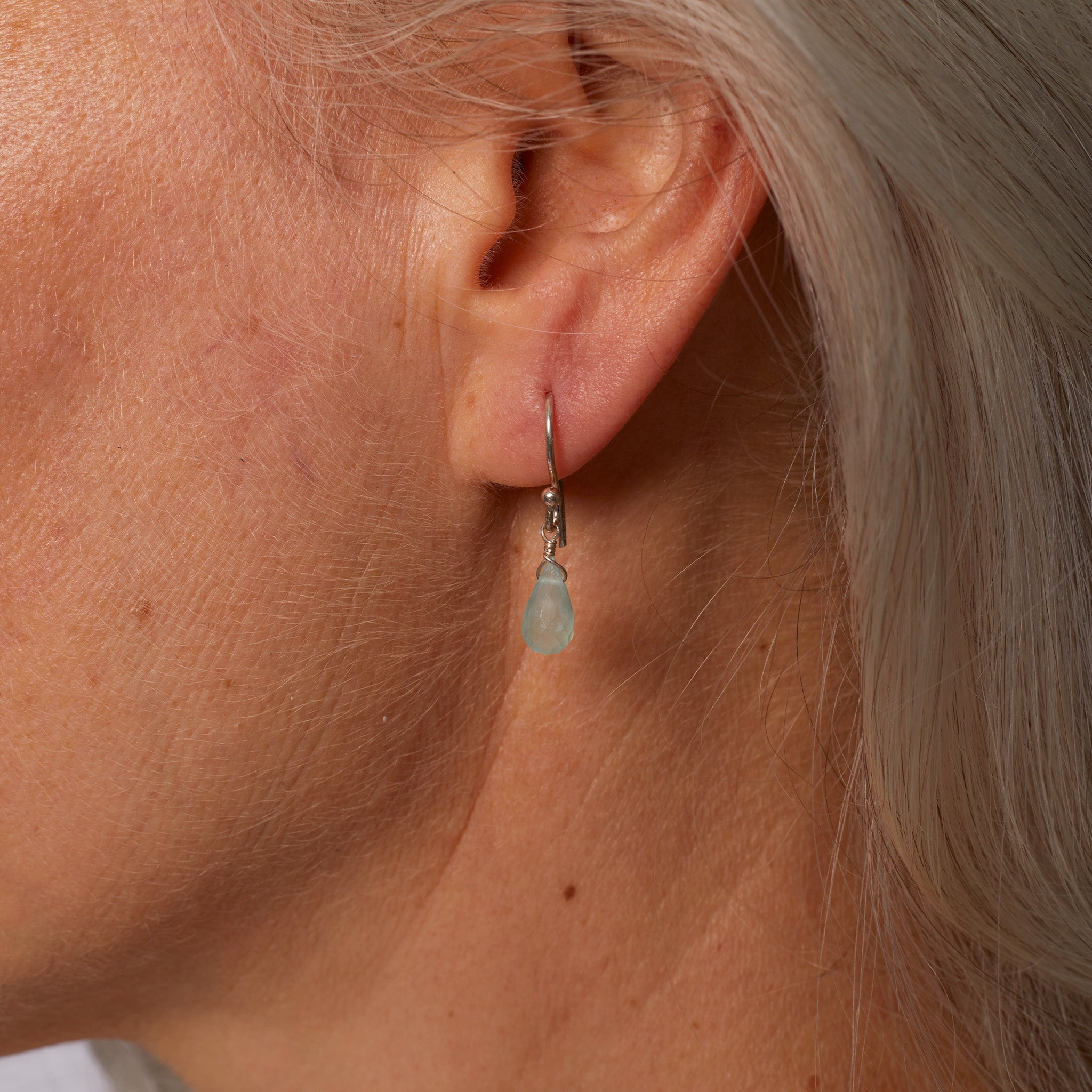 Ohrring Chalcedon (Silber)