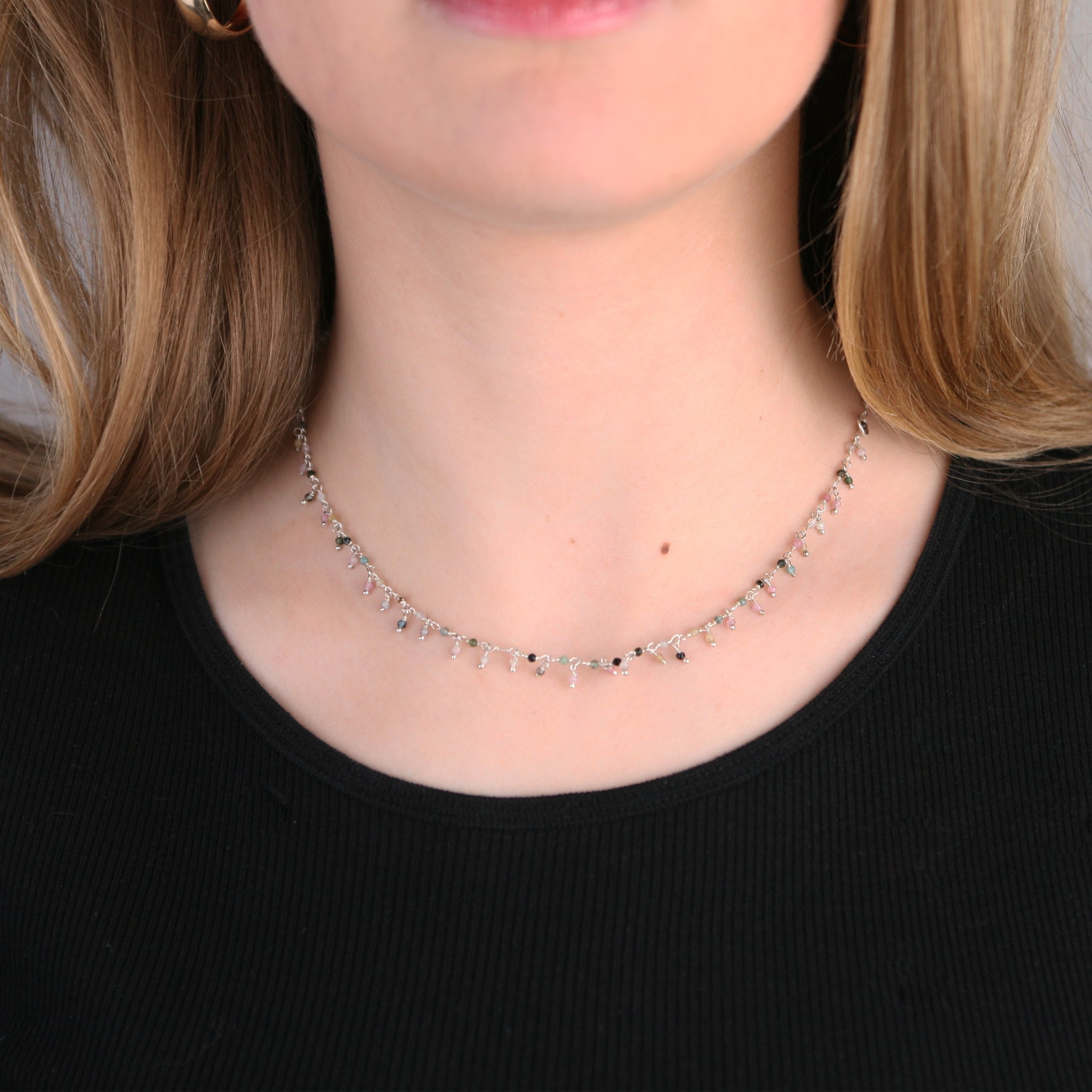 Turmalin-Kette (Silber)
